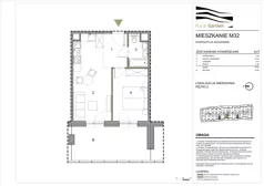 2 pokoje, mieszkanie 39,82 m², piętro 2, oferta nr M32, Royal Garden, Rzeszów, Miłocin, ul. Technologiczna