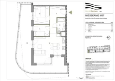 3 pokoje, mieszkanie 53,53 m², piętro 3, oferta nr M37, Royal Garden, Rzeszów, Miłocin, ul. Technologiczna