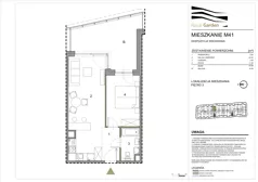 2 pokoje, mieszkanie 43,38 m², piętro 3, oferta nr M41, Royal Garden, Rzeszów, Miłocin, ul. Technologiczna
