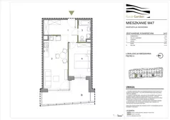 2 pokoje, mieszkanie 43,21 m², piętro 4, oferta nr M47, Royal Garden, Rzeszów, Miłocin, ul. Technologiczna