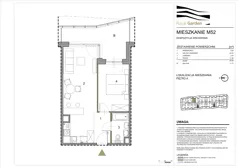 2 pokoje, mieszkanie 43,40 m², piętro 4, oferta nr M52, Royal Garden, Rzeszów, Miłocin, ul. Technologiczna