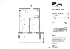 2 pokoje, mieszkanie 39,82 m², piętro 4, oferta nr M56, Royal Garden, Rzeszów, Miłocin, ul. Technologiczna