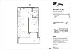 2 pokoje, mieszkanie 43,28 m², piętro 5, oferta nr M60, Royal Garden, Rzeszów, Miłocin, ul. Technologiczna