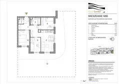 4 pokoje, mieszkanie 62,95 m², parter, oferta nr M86, Royal Garden, Rzeszów, Miłocin, ul. Technologiczna