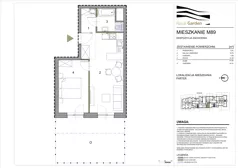 2 pokoje, mieszkanie 41,82 m², parter, oferta nr M89, Royal Garden, Rzeszów, Miłocin, ul. Technologiczna