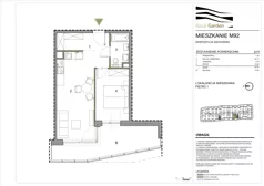 2 pokoje, mieszkanie 42,75 m², piętro 1, oferta nr M92, Royal Garden, Rzeszów, Miłocin, ul. Technologiczna