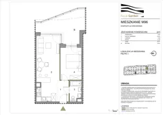 2 pokoje, mieszkanie 43,33 m², piętro 1, oferta nr M96, Royal Garden, Rzeszów, Miłocin, ul. Technologiczna