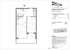2 pokoje, mieszkanie 43,46 m², piętro 6, oferta nr M143, Royal Garden, Rzeszów, Miłocin, ul. Technologiczna