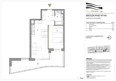 2 pokoje, mieszkanie 40,89 m², piętro 6, oferta nr M149, Royal Garden, Rzeszów, Miłocin, ul. Technologiczna