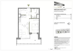 2 pokoje, mieszkanie 42,47 m², piętro 6, oferta nr M71, Royal Garden, Rzeszów, Miłocin, ul. Technologiczna
