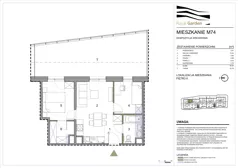 3 pokoje, mieszkanie 43,20 m², piętro 6, oferta nr M74, Royal Garden, Rzeszów, Miłocin, ul. Technologiczna