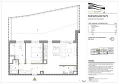 3 pokoje, mieszkanie 59,74 m², piętro 6, oferta nr M75, Royal Garden, Rzeszów, Miłocin, ul. Technologiczna
