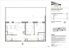 3 pokoje, mieszkanie 61,05 m², piętro 6, oferta nr M76, Royal Garden, Rzeszów, Miłocin, ul. Technologiczna