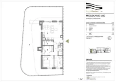 4 pokoje, mieszkanie 72,24 m², piętro 7, oferta nr M80, Royal Garden, Rzeszów, Miłocin, ul. Technologiczna