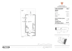 Lokal użytkowy 43,54 m², oferta nr B2.01A., Kamienice Pruszczańskie - lokale usługowe, Pruszcz Gdański, ul. Grunwaldzka 71B, 71D