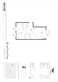 2 pokoje, mieszkanie 52,79 m², piętro 1, oferta nr B1.06, Tarasy Wierzycy, Gniew, ul. Leśna
