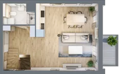 3 pokoje, mieszkanie 54,51 m², piętro 2, oferta nr 3A_31, Nowa Północ, Szczecin, Północ, Stołczyn, ul. Sobola