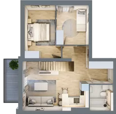 4 pokoje, mieszkanie 65,30 m², piętro 2, oferta nr 4B_21, Nowa Północ, Szczecin, Północ, Stołczyn, ul. Sobola