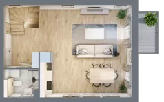 3 pokoje, mieszkanie 63,48 m², piętro 2, oferta nr 4A_20, Nowa Północ, Szczecin, Północ, Stołczyn, ul. Sobola