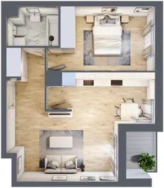 2 pokoje, mieszkanie 45,84 m², piętro 3, oferta nr 10C55, Ursus Centralny, Warszawa, Ursus, Szamoty, ul. Kazimierza Gierdziejewskiego
