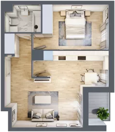 2 pokoje, mieszkanie 45,84 m², piętro 4, oferta nr 10C60, Ursus Centralny, Warszawa, Ursus, Szamoty, ul. Kazimierza Gierdziejewskiego