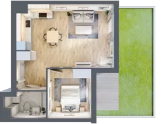 2 pokoje, mieszkanie 42,72 m², parter, oferta nr 7A002, Ursus Centralny, Warszawa, Ursus, Szamoty, ul. Kazimierza Gierdziejewskiego