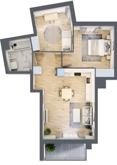 3 pokoje, mieszkanie 58,42 m², piętro 1, oferta nr 7B099, Ursus Centralny, Warszawa, Ursus, Szamoty, ul. Kazimierza Gierdziejewskiego