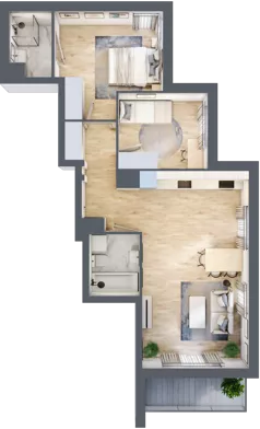 3 pokoje, mieszkanie 61,00 m², piętro 1, oferta nr 8B038, Ursus Centralny, Warszawa, Ursus, Szamoty, ul. Kazimierza Gierdziejewskiego