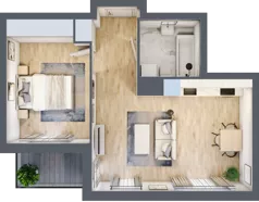2 pokoje, mieszkanie 45,32 m², piętro 3, oferta nr 8B045, Ursus Centralny, Warszawa, Ursus, Szamoty, ul. Kazimierza Gierdziejewskiego