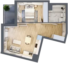2 pokoje, mieszkanie 42,36 m², piętro 1, oferta nr 9B033, Ursus Centralny, Warszawa, Ursus, Szamoty, ul. Kazimierza Gierdziejewskiego