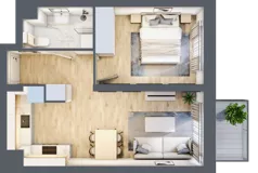 2 pokoje, mieszkanie 39,59 m², piętro 4, oferta nr G29, Osiedle Startowe, Wrocław, Psie Pole-Zawidawie, Zakrzów, ul. Zatorska / al. Sobieskiego