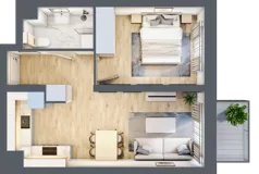 2 pokoje, mieszkanie 39,50 m², piętro 1, oferta nr G05, Osiedle Startowe, Wrocław, Psie Pole-Zawidawie, Zakrzów, ul. Zatorska / al. Sobieskiego