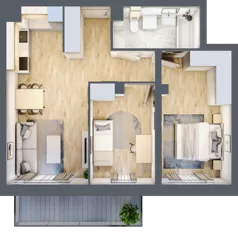 3 pokoje, mieszkanie 58,44 m², piętro 4, oferta nr G26, Osiedle Startowe, Wrocław, Psie Pole-Zawidawie, Zakrzów, ul. Zatorska / al. Sobieskiego