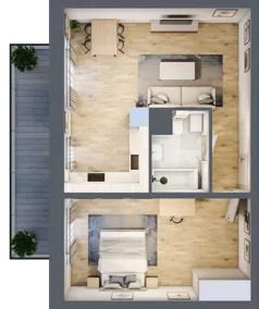 2 pokoje, mieszkanie 78,90 m², piętro 7, oferta nr G52, Osiedle Startowe, Wrocław, Psie Pole-Zawidawie, Zakrzów, ul. Zatorska / al. Sobieskiego