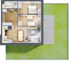 3 pokoje, mieszkanie 50,69 m², parter, oferta nr C083, Grunwald Między Drzewami 3, Poznań, Grunwald, Grunwald Południe, ul. Unii Europejskiej / Smardzewska
