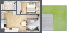 2 pokoje, mieszkanie 37,63 m², parter, oferta nr D122, Grunwald Między Drzewami 3, Poznań, Grunwald, Grunwald Południe, ul. Unii Europejskiej / Smardzewska