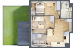 3 pokoje, mieszkanie 52,22 m², parter, oferta nr E172, Grunwald Między Drzewami 3, Poznań, Grunwald, Grunwald Południe, ul. Unii Europejskiej / Smardzewska