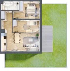 3 pokoje, mieszkanie 61,01 m², parter, oferta nr E170, Grunwald Między Drzewami 3, Poznań, Grunwald, Grunwald Południe, ul. Unii Europejskiej / Smardzewska