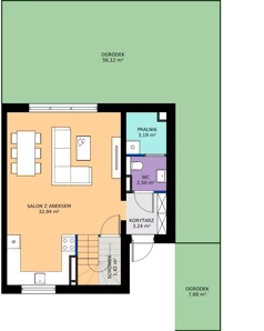 Dom 101,71 m², oferta nr 55_01B, Nowe Warzymice VII, Rajkowo, ul. Spacerowa