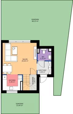 Dom 89,52 m², oferta nr 57_02A, Nowe Warzymice VII, Rajkowo, ul. Spacerowa