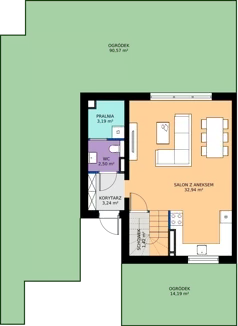 Dom 101,71 m², oferta nr 59_01A, Nowe Warzymice VII, Rajkowo, ul. Spacerowa