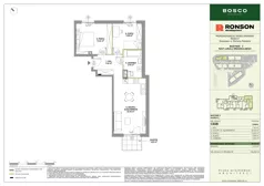 3 pokoje, mieszkanie 59,45 m², piętro 1, oferta nr C028, BOSCO, Warszawa, Białołęka, Białołęka Dworska, ul. Romana Palestera