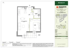 2 pokoje, mieszkanie 45,06 m², piętro 1, oferta nr C029, BOSCO, Warszawa, Białołęka, Białołęka Dworska, ul. Romana Palestera