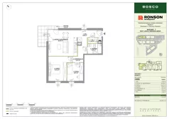 3 pokoje, mieszkanie 64,92 m², piętro 1, oferta nr C033, BOSCO, Warszawa, Białołęka, Białołęka Dworska, ul. Romana Palestera