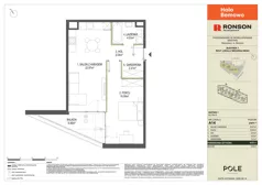 2 pokoje, mieszkanie 48,03 m², piętro 1, oferta nr A14, Halo Bemowo, Warszawa, Bemowo, Koło, ul. Marynin