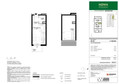 2 pokoje, mieszkanie 42,52 m², piętro 2, oferta nr 6A-30, Nowa Północ 2A, Szczecin, Północ, Stołczyn, ul. Sobola