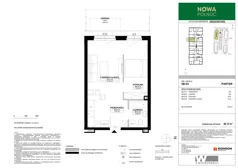 2 pokoje, mieszkanie 38,20 m², piętro 1, oferta nr 5A-12, Nowa Północ 2A, Szczecin, Północ, Stołczyn, ul. Sobola