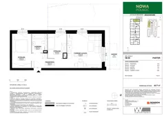 3 pokoje, mieszkanie 48,71 m², piętro 1, oferta nr 5B-14, Nowa Północ 2A, Szczecin, Północ, Stołczyn, ul. Sobola