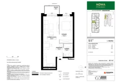 2 pokoje, mieszkanie 42,71 m², piętro 1, oferta nr 5B-10, Nowa Północ 2A, Szczecin, Północ, Stołczyn, ul. Sobola