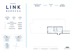 2 pokoje, mieszkanie 50,19 m², parter, oferta nr 2.14c, LINK BUNSCHA , Kraków, Dębniki, Ruczaj, ul. Karola Bunscha 14A-C